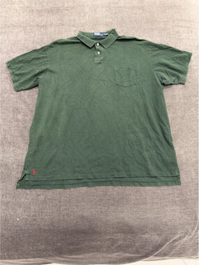 Polo by Ralph Lauren Men's XXL Green Big Shirt Polo Shirt